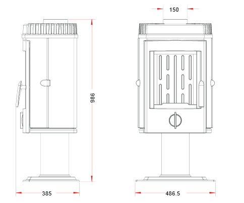 Poêle-cheminée Invicta Mesnil – Image 3