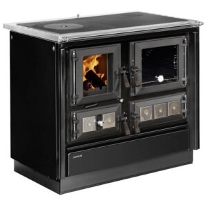 Cuisinière à bois JUSTUS Rustico 90 2.0 vert, 7 kW