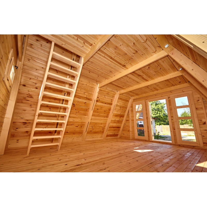 Maison de jardin en bois 18m² surface habitable – Image 7