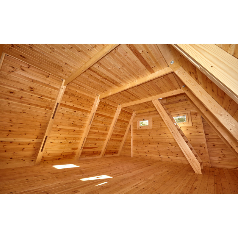 Maison de jardin en bois 18m² surface habitable – Image 10