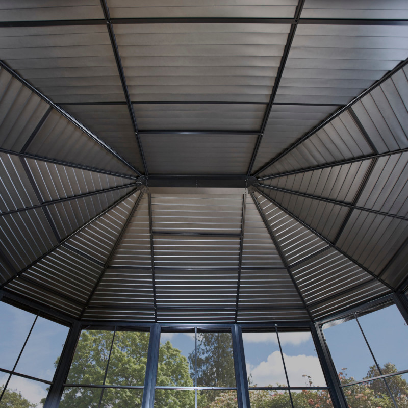 Pavillon Charlestone 384x489cm en aluminium et acier galvanisé – SOJAG – Image 8