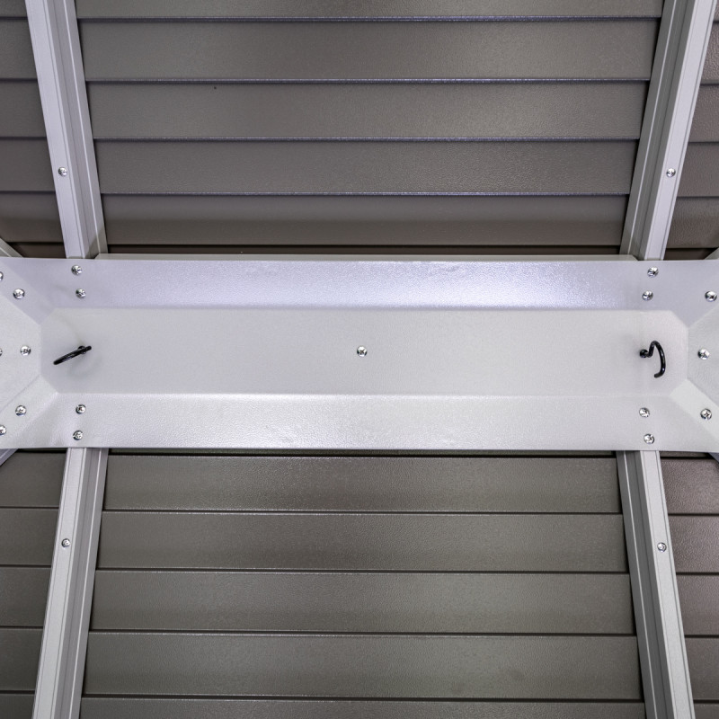 Pavillon Striano 362x298cm en aluminium et acier galvanisé avec moustiquaires – Image 13