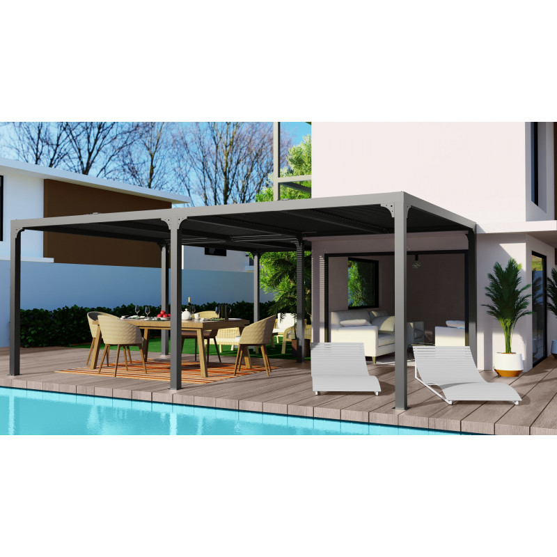 Pergola bioclimatique aluminium anthracite – Image 3