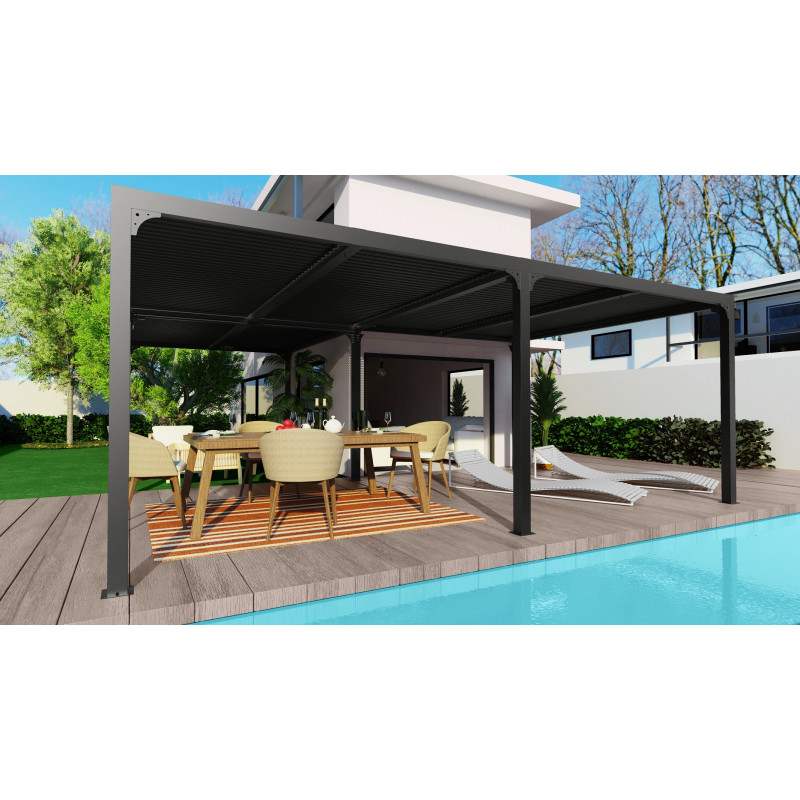 Pergola bioclimatique aluminium anthracite – Image 4