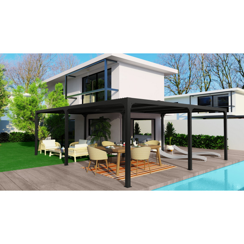 Pergola bioclimatique aluminium anthracite – Image 9