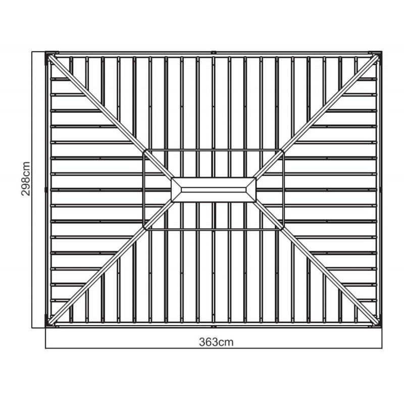 Tonnelle de jardin Messina 298x363cm en aluminium thermolaqué anthracite – SOJAG – Image 9