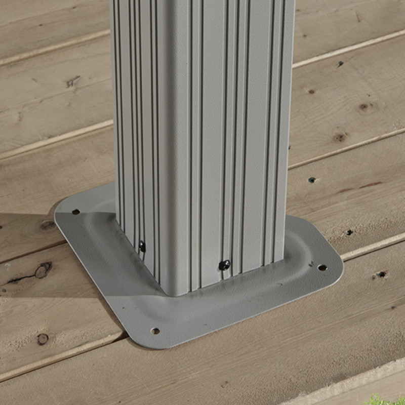 Tonnelle de jardin messina 298x363cm en aluminium thermolaque – Image 8