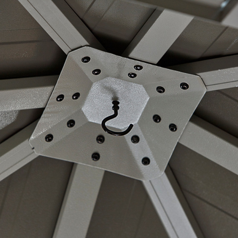 Tonnelle de jardin messina 298x363cm en aluminium thermolaque – Image 12