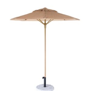 Parasol rond effet raphia
