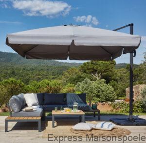 Set parasol deporté, carré, MILAN