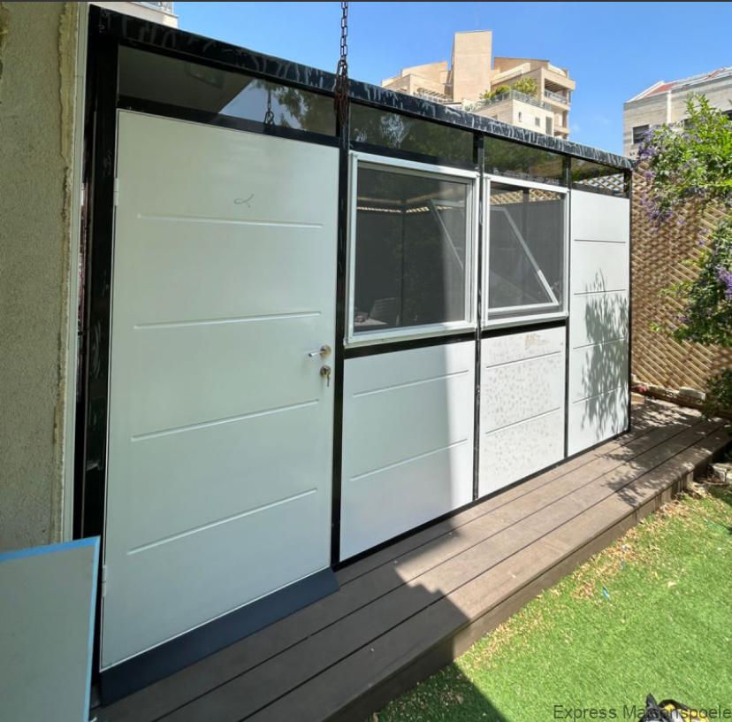 Abri de jardin modulaire isolé 4x3m profils noirs - plancher inclus - Everbox – Image 4