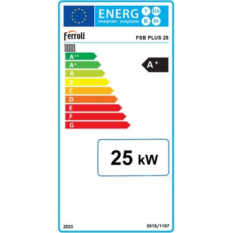 Ferroli – Chaudière bois 25 kW – Fonctionnement au bois, charbon, briquettes – Chambre de combustion 78 L – Tirage naturel sans électronique – Image 5
